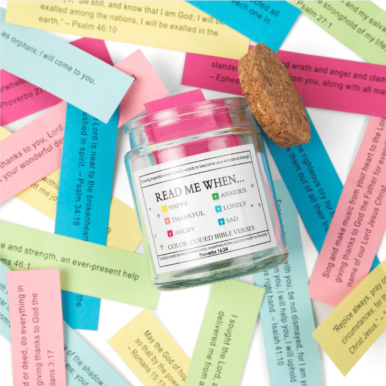 Bible Verse Jar Devon, Bible Verse Label Jar Ornament