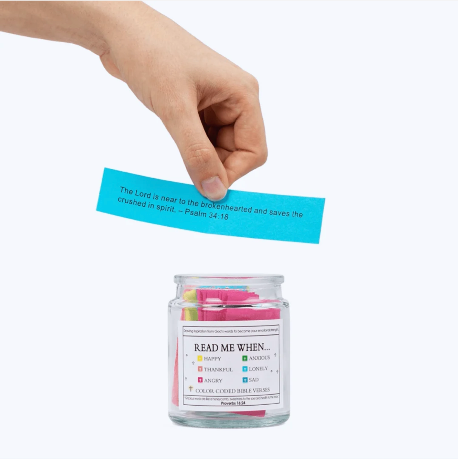 Bible Verse Jar Devon, Bible Verse Label Jar Ornament