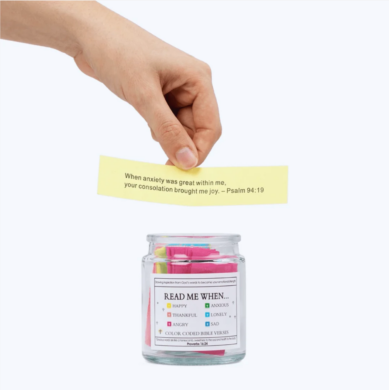 Bible Verse Jar Devon, Bible Verse Label Jar Ornament
