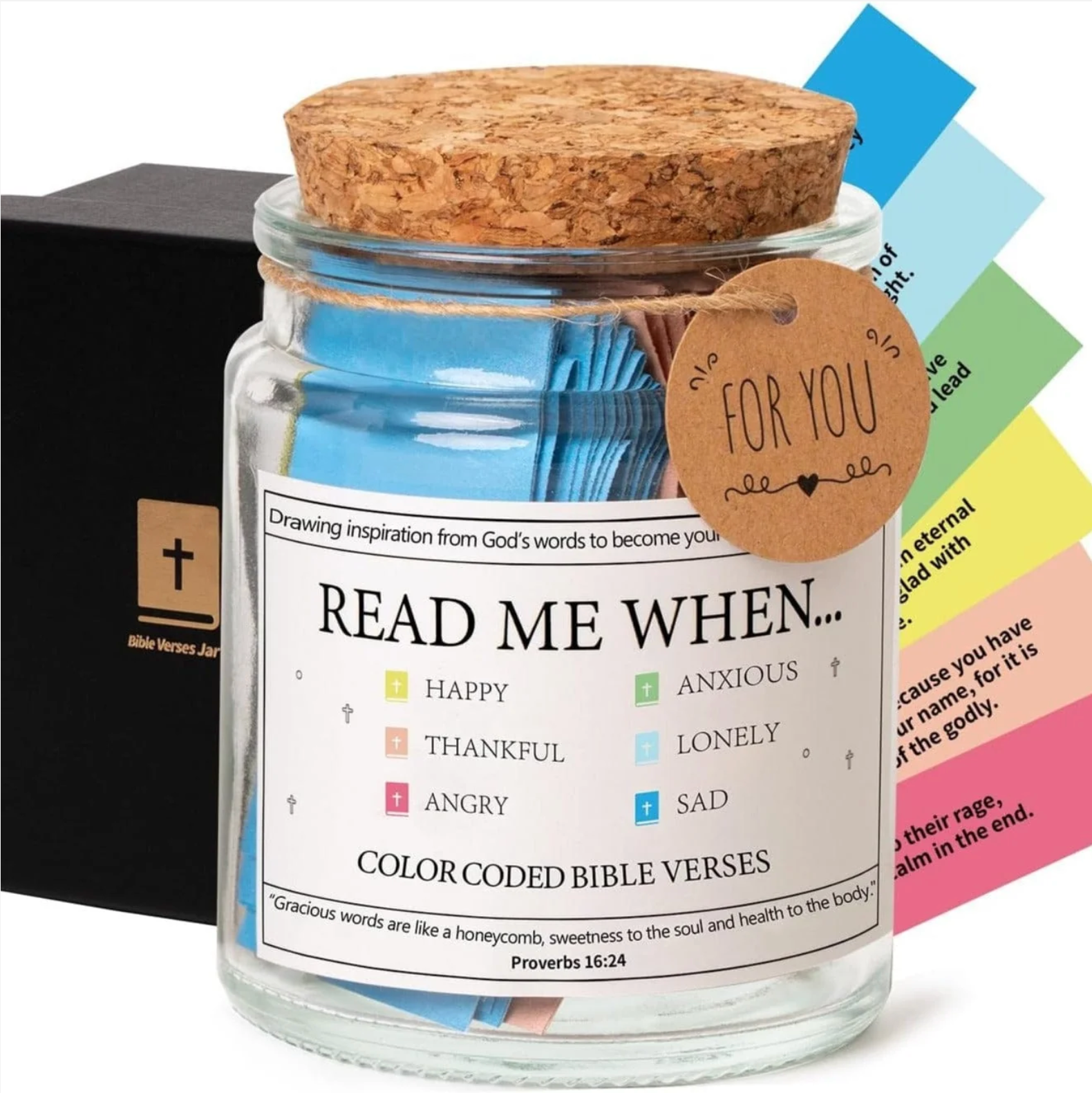 Bible Verse Jar Devon, Bible Verse Label Jar Ornament